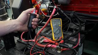 Performing a Voltage Drop Test on Starter Cables on a Diesel Engine [upl. by Hole]