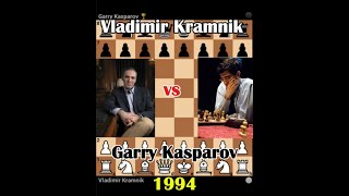 Kasparov brilliancy Amazing Queen sacrifice Vladimir Kramnik vs Garry Kasparov [upl. by Clovah286]