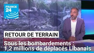 Retour de terrain  le Liban sous les bombardements 12 millions de déplacés • FRANCE 24 [upl. by Nolasba171]