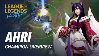 Ahri Champion Overview  Gameplay  League of Legends Wild Rift [upl. by Assirehs]