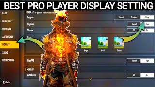 Free fire display setting  Free fire pro player setting 2021  Display setting free fire [upl. by Becht92]