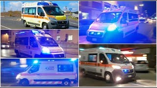 HAPPY NEW YEAR Mini Compilation ambulanze in emergenza Various ambulances in emergency [upl. by Wamsley]