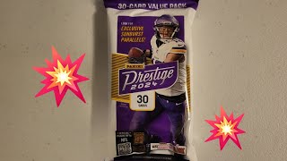 2024 Prestige Football Value Pack Rip amp Review 10 out of 10 RECOMMENDED [upl. by Yztim]