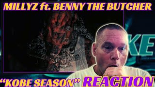 KOBE TRIBUTE RIP MAMBA  MILLYZ quotKOBE SEASONquot ft BENNY THE BUTCHER REACTION KobeSeason [upl. by Jan27]