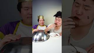 Choose food challenge 😂 Big dessert VS Small dessert chocolate Mukbang shorts [upl. by Ydaj]