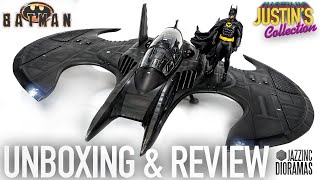 Batwing Batman 1989 JazzInc 16 Scale Vehicle Unboxing amp Review [upl. by Ardnasella805]