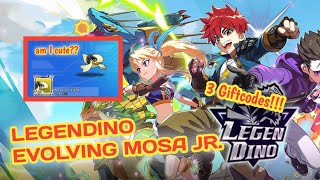 LEGENDINO  EVOLVING 5STARS DINO TO 2ND FORM  3 NEW GIFTCODES [upl. by Duwad834]