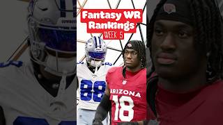 These will be the top 5 fantasy wide receivers for week 5 🫡 [upl. by Mcquillin]