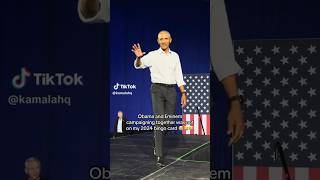 Barack Obama Surprise Entrance  Kamala Harris Detroit Presidential Campaign 🇺🇸 [upl. by Aneras]