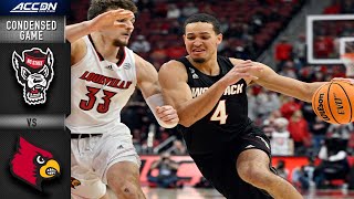 NC State vs Louisville Condensed Game  202122 ACC Men’s Basketball [upl. by Rednave]