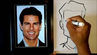 How To Draw A Caricature Using Easy Basic Shapes [upl. by Adlar611]