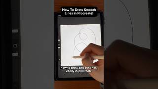 How To Draw Smooth Lines Like a PRO in Procreate shorts [upl. by Ytisahc]