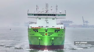 ECO Levant  container vessel powered by methanol [upl. by Arahsit]