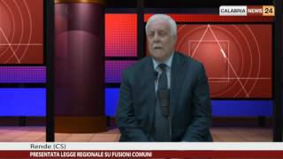 PRESENTATA LEGGE REGIONALE SU FUSIONI COMUNI [upl. by Llewen208]