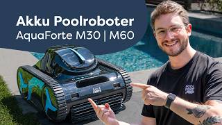 Das haben wir nicht erwartet Akku Poolroboter im Test  AquaForte M30 amp M60 [upl. by Pitarys]