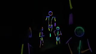 Father and Sons Dance to Light It Up in Glowing Light Suits 💡😂 dance funny [upl. by Anyd]