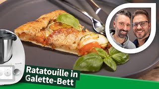 Ratatouille Galette Gesundes Thermomix® Kochrezept mit perfekten Scheiben vom Gemüse Styler [upl. by Ennove]