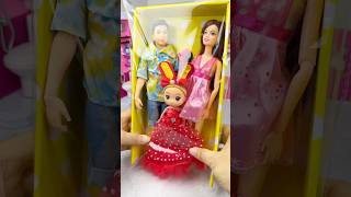 Satisfying With Dolls Set Toys Unboxing ASMR Video shorts [upl. by Schlenger838]