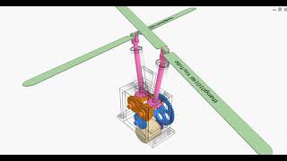 Gear box for intermeshing rotor helicopter [upl. by Quinton899]