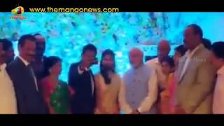 PM Modi Surprise Entry At TDP MP Ram Mohan Naidu Wedding Reception  Mango News [upl. by Allicserp]