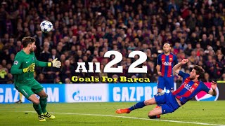 Sergi Roberto All 22 Goals For Fc Barcelona HD 20102024 [upl. by Olette]