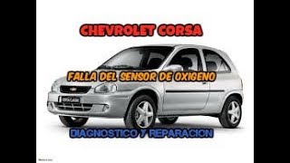 COMO MEDIR Y DIAGNOSTICAR UN SENSOR DE OXIGENO CHEVROLET CORSA [upl. by Bette]