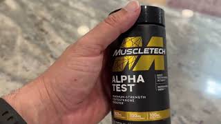 Testosterone Booster for Men MuscleTech AlphaTest Tribulus Terrestris amp Boron Supplement Review [upl. by Notanhoj]