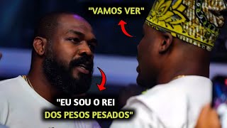 VEJA O QUE FALARAM Jon Jones e Ngannou FICAM FRENTE A FRENTE em EVENTO DA PFL e TROCAM FARPAS [upl. by Renie]