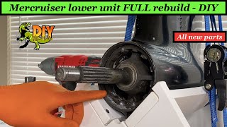 Mercruiser Alpha outdrive lower unit rebuild  Full DIY rebuild [upl. by Eniamahs279]