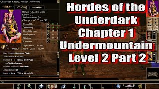 Neverwinter Nights Enhanced Edition Hordes of the Underdark Chapter 1 Undermountain Level 2 Part 2 [upl. by Atreb]