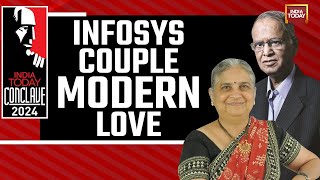 India Today Conclave 2024 Sudha amp Narayana Murthy Exclusive Fascinating Journey of Infosys Couple [upl. by Iaoh]