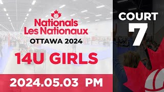 2024 Volleyball Canada Nationals 🏐 Ottawa 14U Girls  Day 1  PM Wave  Court 7 20240503 [upl. by Ylerebmik]