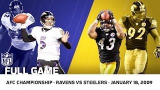 2008 AFC Championship Polamalu Delivers for the Steelers  Ravens vs Steelers  NFL Full Game [upl. by Groark120]