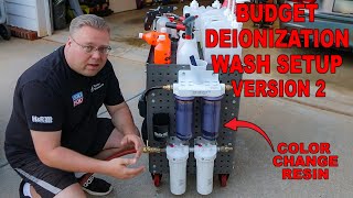 BUDGET DEIONIZATION WASH SETUP  VERSION 2  SPOTLESS RINSE  DI RESIN REFILL [upl. by Sitoeht]