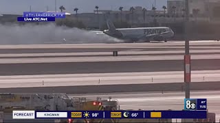 Passenger recalls Frontier Airlines fire in Las Vegas The landing was pretty hard [upl. by Theodore]