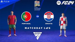 FC 24  Portugal vs Croatia  UEFA Nations League 2425 [upl. by Reyotal]