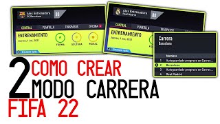 Como EMPEZAR OTRO Modo Carrera en FIFA 22 [upl. by Akimahs]