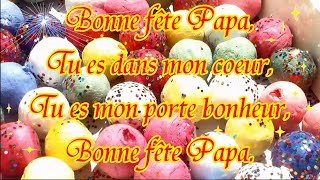 Poème pour la fête des Pères « Bonne fête Papa » [upl. by Delmer]