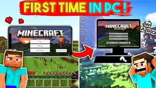 Minecraft java for first time 😍😍 new gaming PC minecraft java [upl. by Ellennoj199]