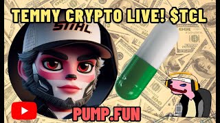 Launching Temmy Crypto Live on PumpFun [upl. by Nnaecarg]