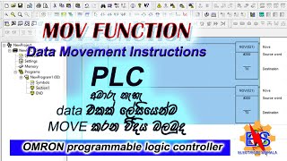 Plc tutorial sinhala MoV function electricalsinhala [upl. by Buffo]