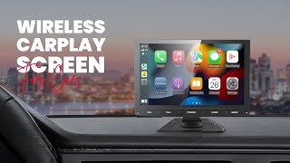 YMETDRIVING 7’’ Wireless Apple CarPlay Screen Review Wireless Car Audio Receiver [upl. by Toft618]