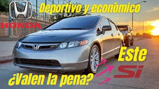 Honda Civic SI 2007 DIVERTIDO Y ECONOMICO ideal como primer proyecto  review en español [upl. by Mclain175]