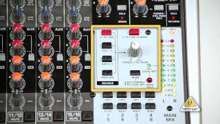 Control Room Outputs How to Connect BEHRINGER XENYX Mixer with TRUTH Monitors [upl. by Nylhtak674]