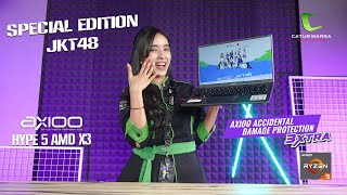 Laptop Special Edition with JKT48  Axioo Hype 5 AMD X3 [upl. by Wichern]