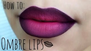 HOW TO OMBRE LIP TUTORIAL [upl. by Raina]