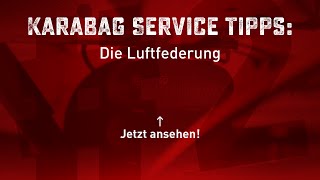 Luftfederung für Transporter und Wohnmobile  Karabag Service Tipps 2 [upl. by Reyotal]