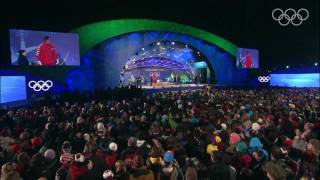 Alpine Skiing Men Slalom Victory Ceremony  Vancouver 2010 [upl. by Yracaz]