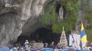 Messe de 10h à Lourdes du 1er août 2024 [upl. by Derward863]