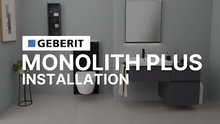 Geberit Monolith Plus Sanitary Module — Installation [upl. by Elokcin]